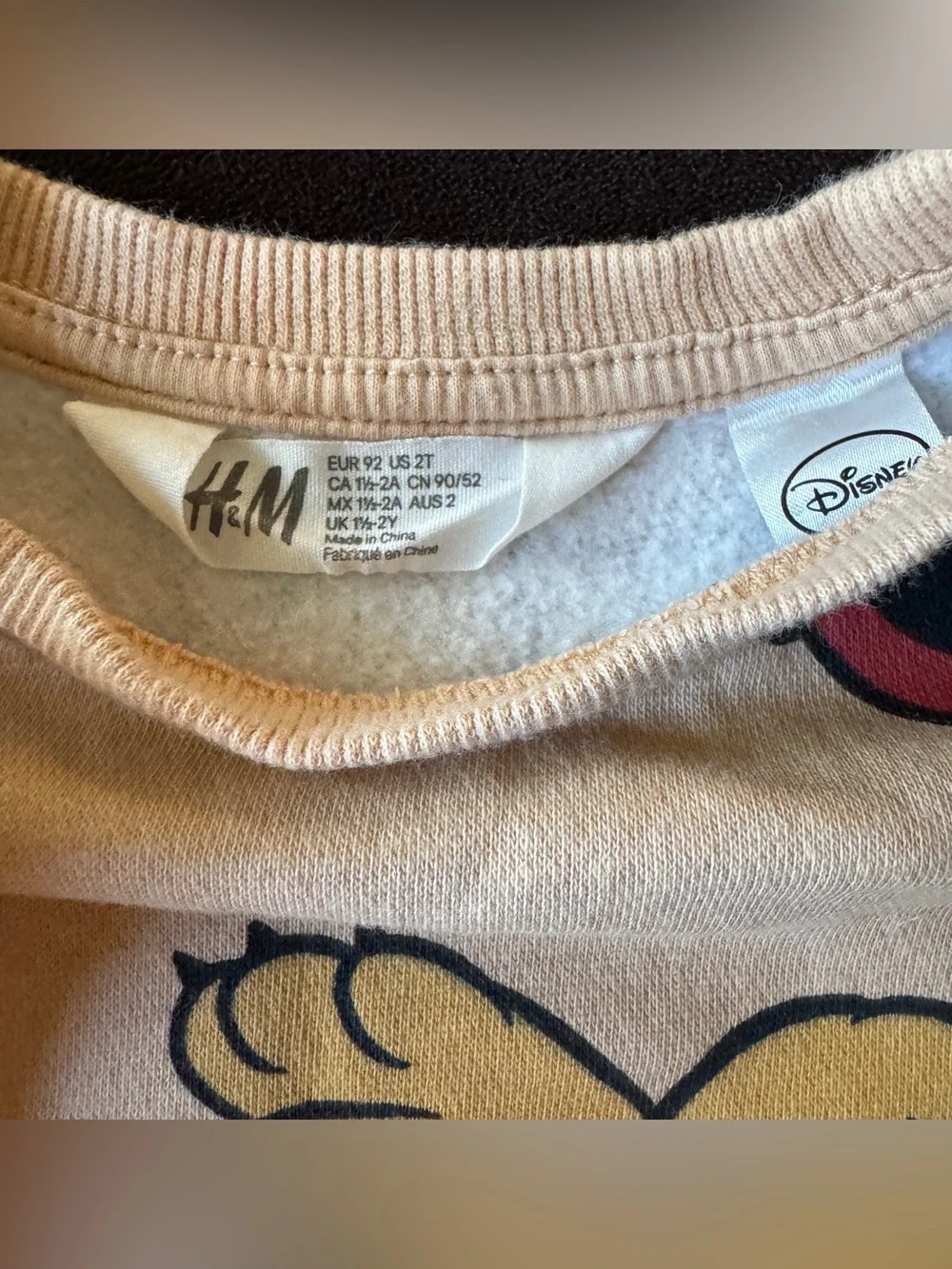 H&M x Disney Mickey and Friends Crewneck Sweater Dress